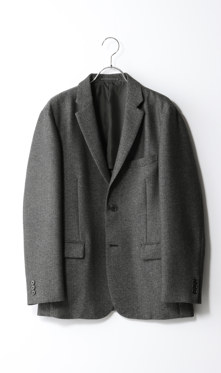 スタイリッシュジャケット《セットアップ着用可》 グレー S