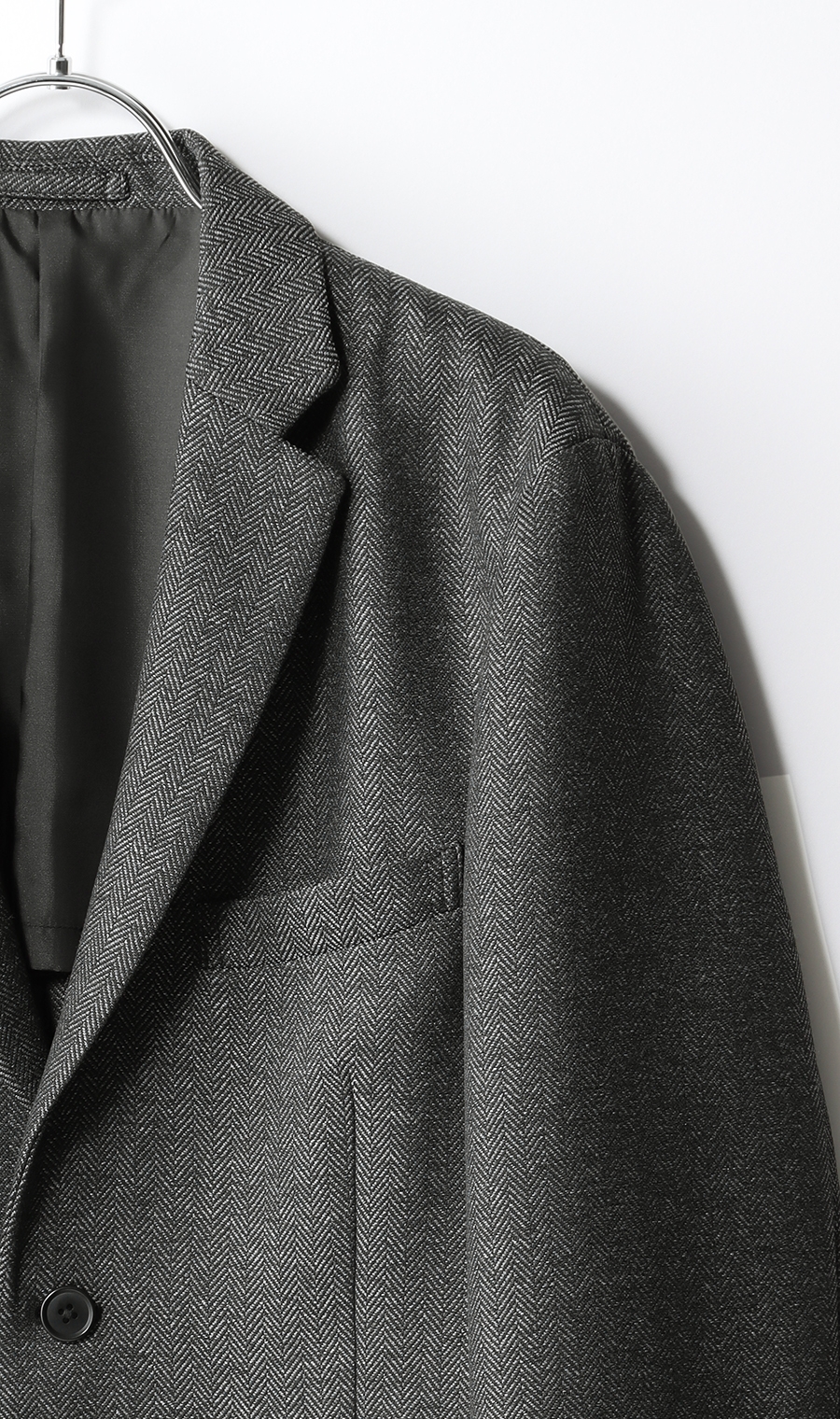 スタイリッシュジャケット《セットアップ着用可》 グレー S