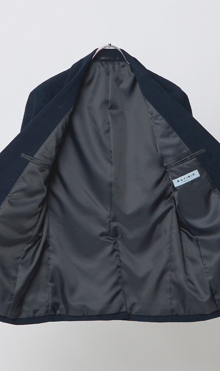 スタイリッシュジャケット【コーデュロイ】【セットアップ着用可】 ネイビー S