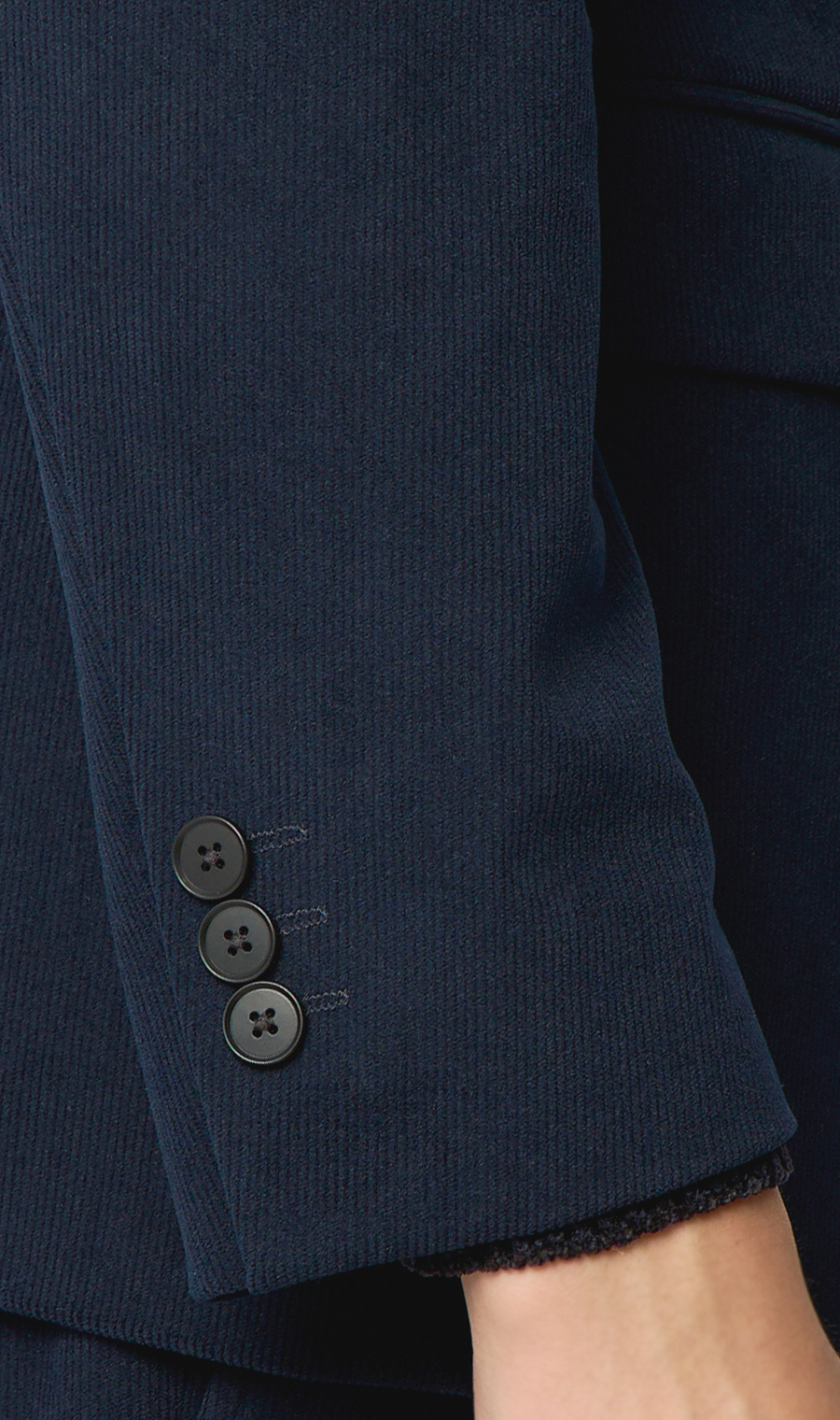 スタイリッシュジャケット【コーデュロイ】【セットアップ着用可】 ネイビー S