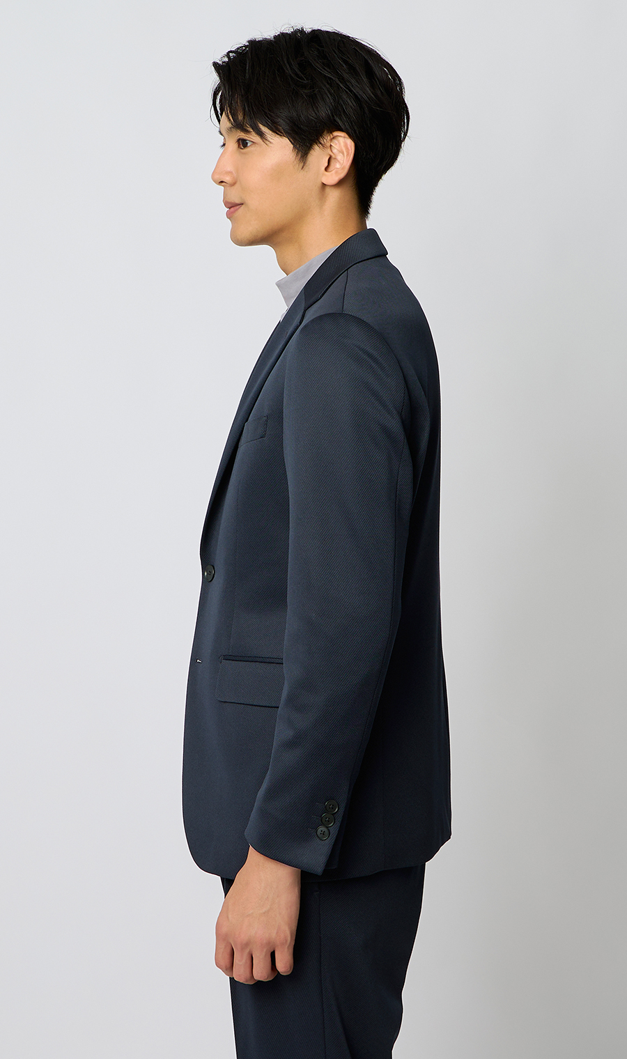 スタイリッシュジャケット【KARUISHI】【#すごジャケ】【セットアップ着用可】 ネイビー Wide 3L