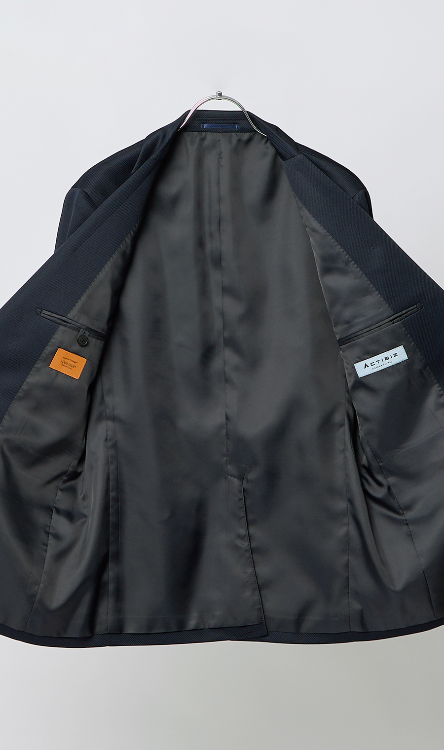 スタイリッシュジャケット【KARUISHI】【#すごジャケ】【セットアップ着用可】 ネイビー Wide 3L