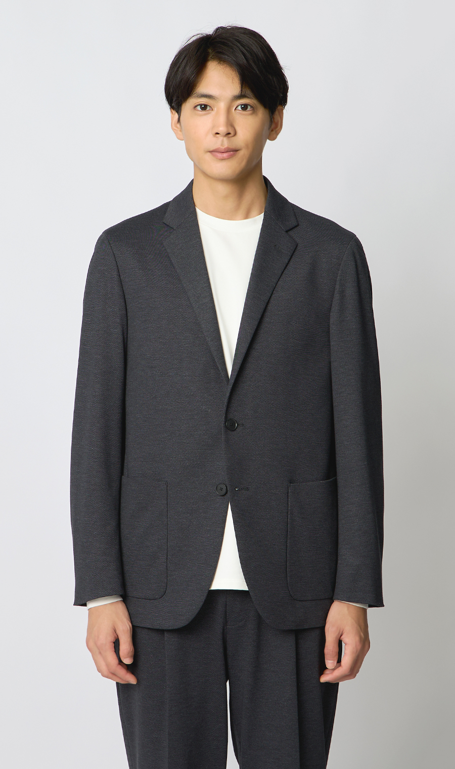 ルーズフィットジャケット【セットアップ着用可】 チャコール S