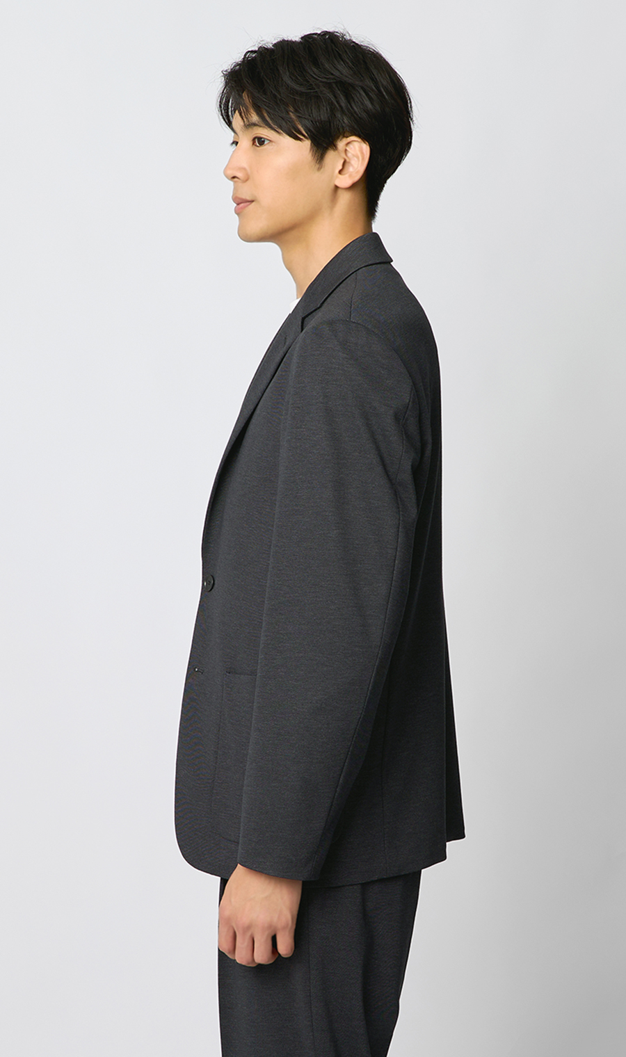 ルーズフィットジャケット【セットアップ着用可】 チャコール S