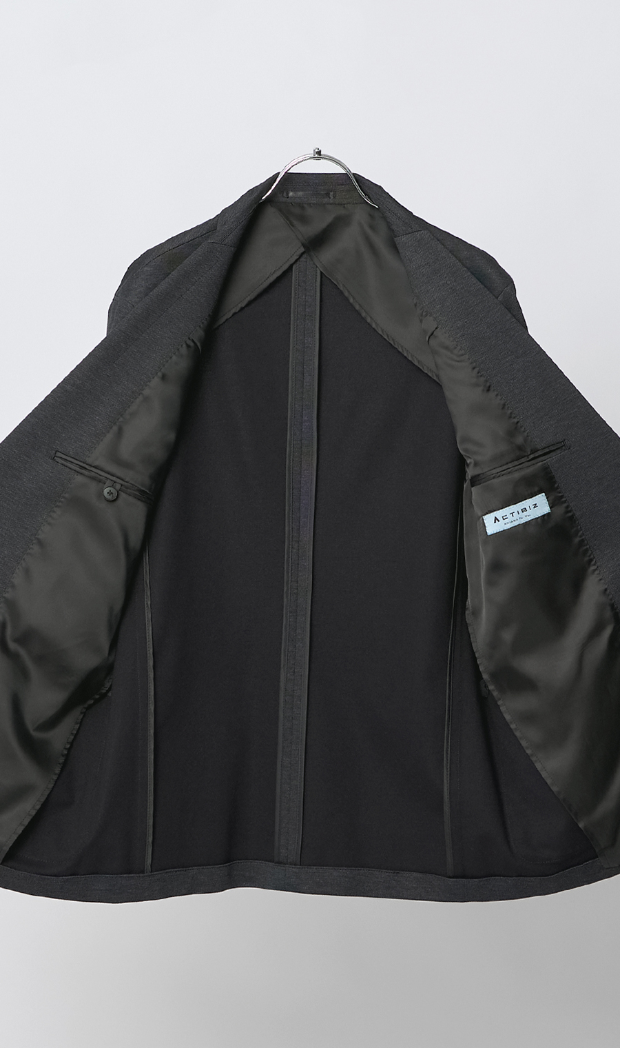 ルーズフィットジャケット【セットアップ着用可】 チャコール S