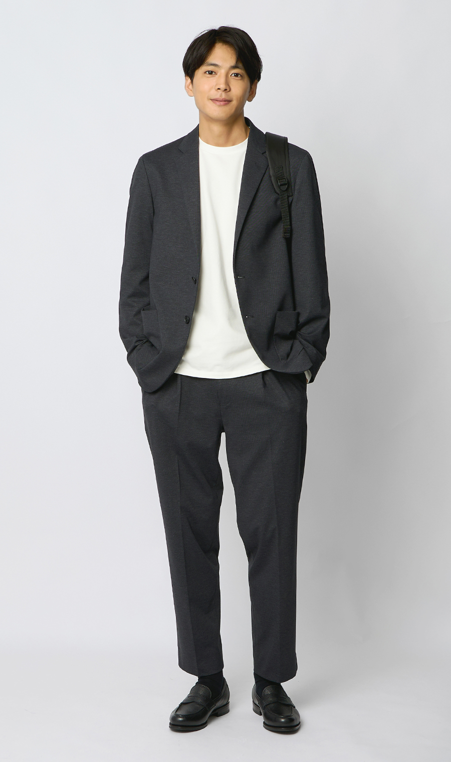 セットアップ M~2XL ジャケット パンツ ルーズフィット 2color ルーズフィットジャケット【セットアップ着用可】 (ACJK5105-31