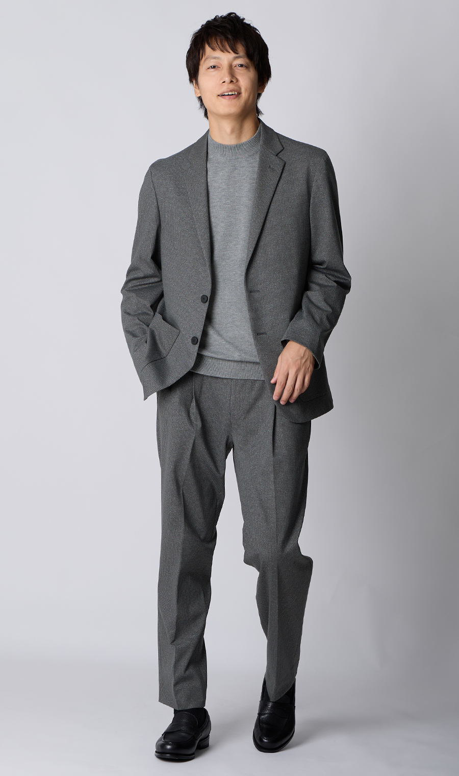 ルーズフィットジャケット【セットアップ着用可】 グレー S