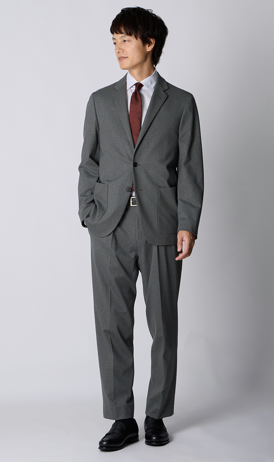 ルーズフィットジャケット【セットアップ着用可】 グレー S