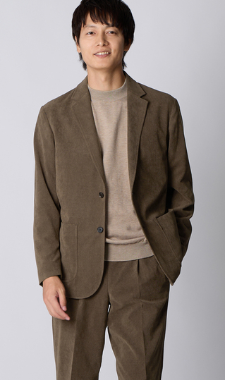 ルーズフィットジャケット【コーデュロイ】【セットアップ着用可