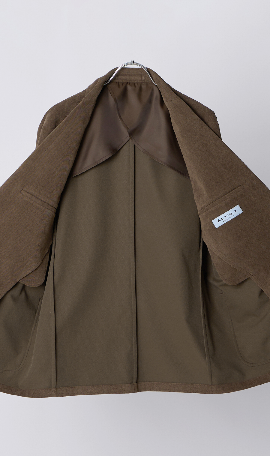 ルーズフィットジャケット【コーデュロイ】【セットアップ着用可】 ブラウン S