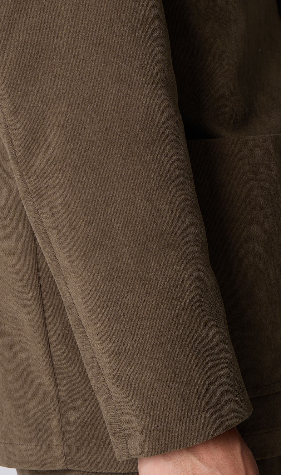 ルーズフィットジャケット【コーデュロイ】【セットアップ着用可】 ブラウン S