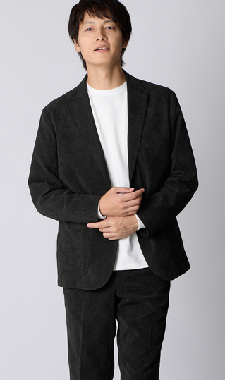 ルーズフィットジャケット【コーデュロイ】【セットアップ着用可】