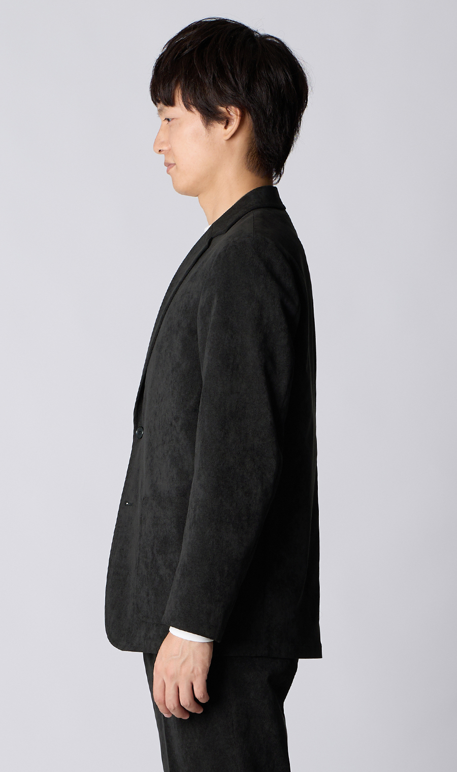 ルーズフィットジャケット【コーデュロイ】【セットアップ着用可】 ブラック S