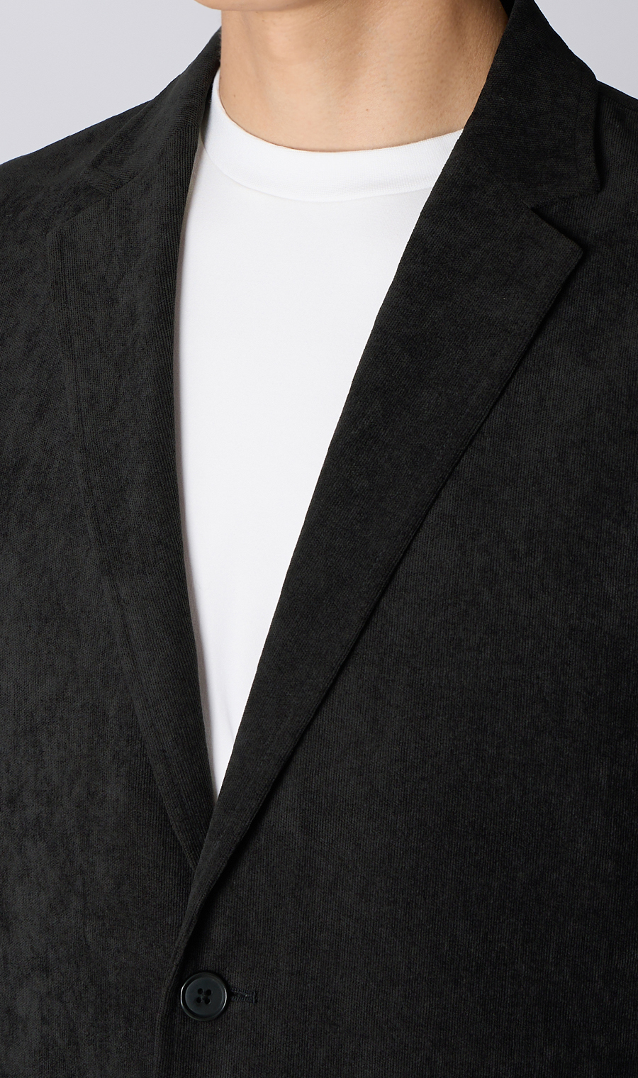 ルーズフィットジャケット【コーデュロイ】【セットアップ着用可】 ブラック S