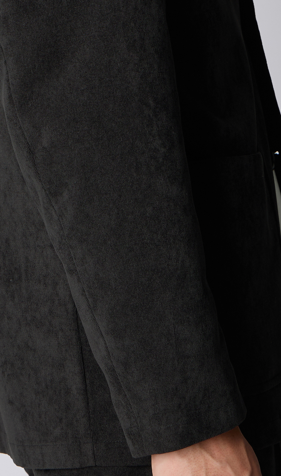 ルーズフィットジャケット【コーデュロイ】【セットアップ着用可】 ブラック S