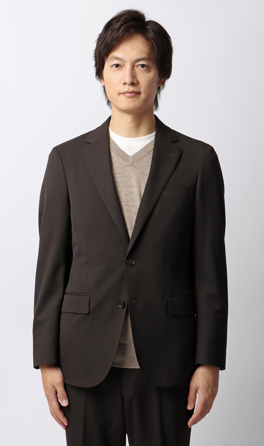 スタイリッシュジャケット【CONTROLα】【セットアップ着用可】 ブラウン S