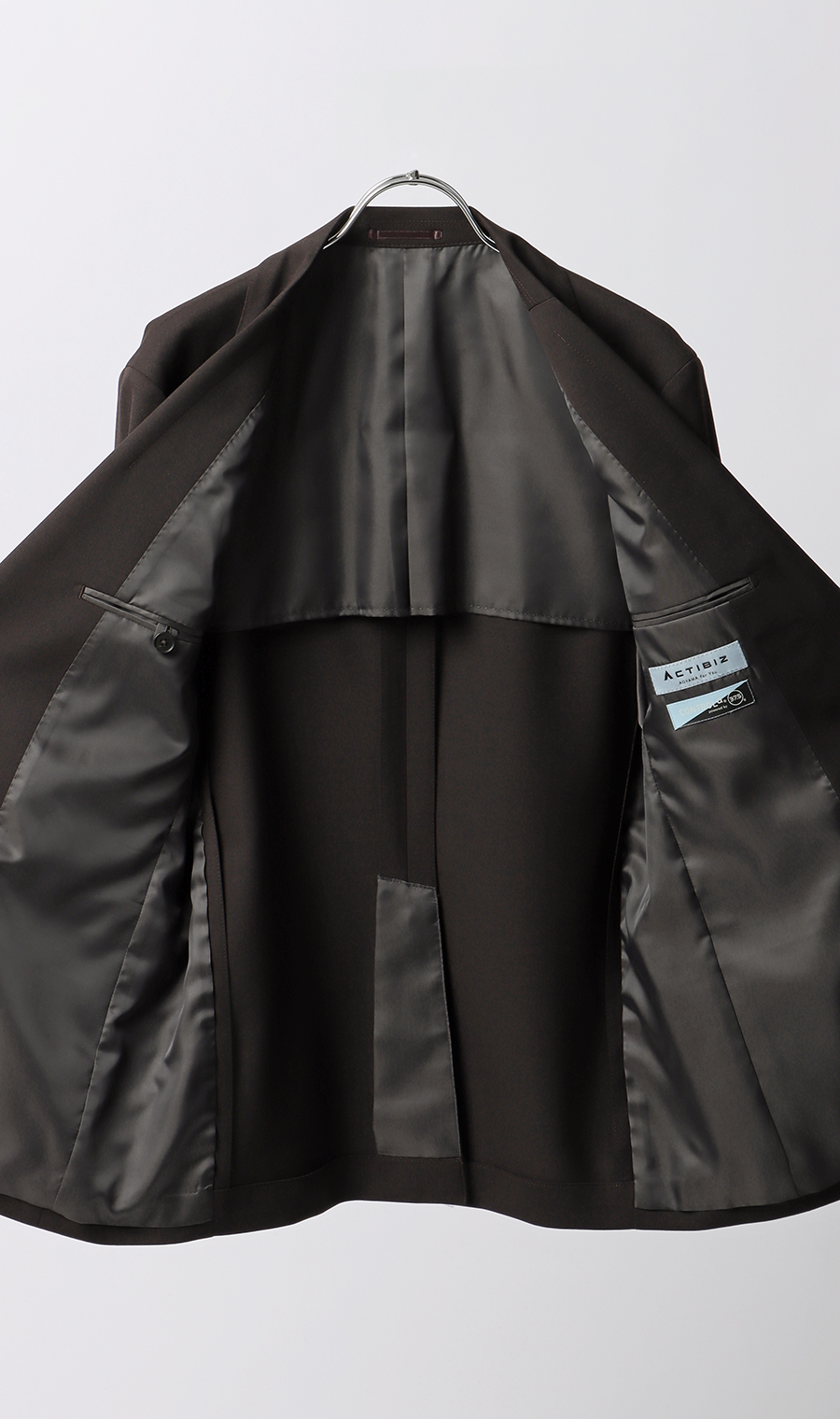 スタイリッシュジャケット【CONTROLα】【セットアップ着用可】 ブラウン S