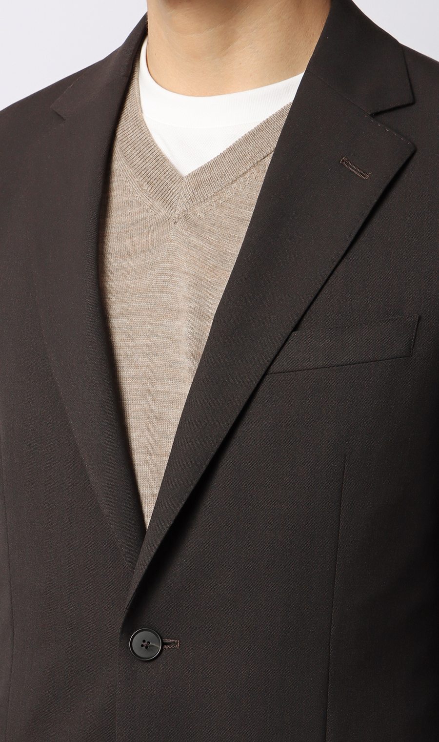 スタイリッシュジャケット【CONTROLα】【セットアップ着用可】 ブラウン S