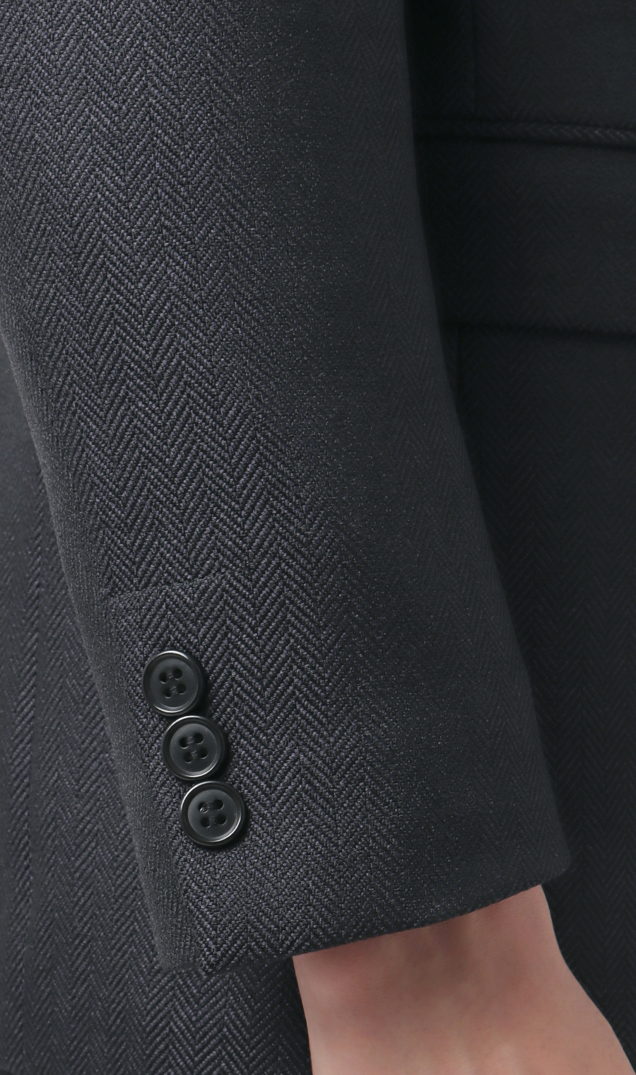 スタイリッシュジャケット【ツイード】【セットアップ着用可】 ネイビー M