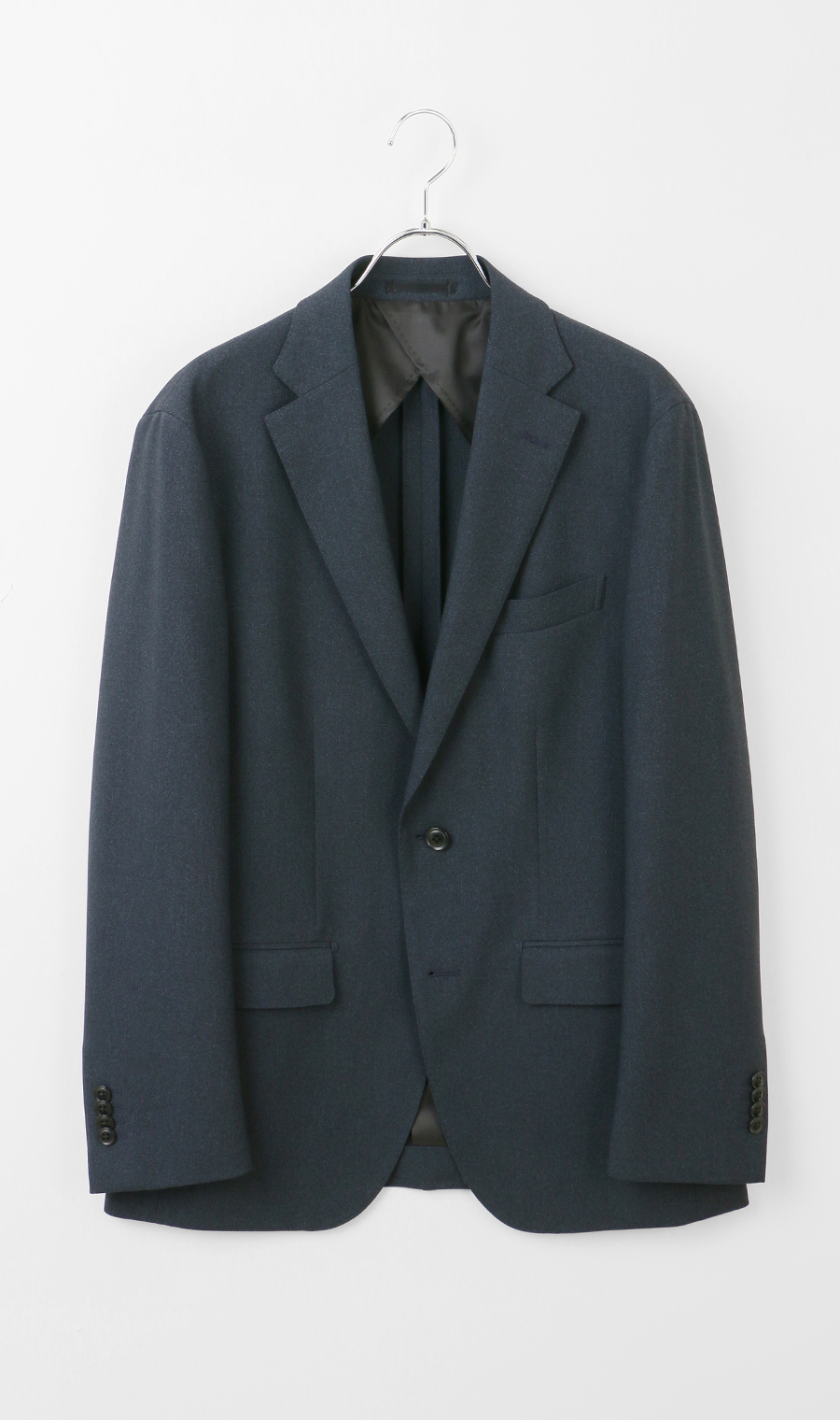 スタイリッシュジャケット【ウォッシャブル】【乾燥機OK】【セットアップ着用可】 ネイビー S