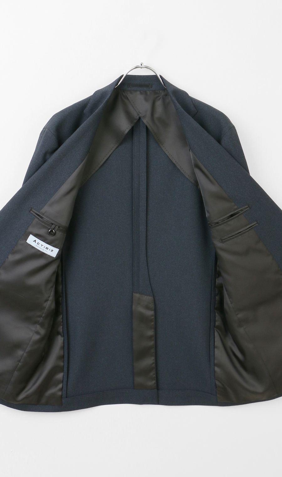 スタイリッシュジャケット【ウォッシャブル】【乾燥機OK】【セットアップ着用可】 ネイビー S