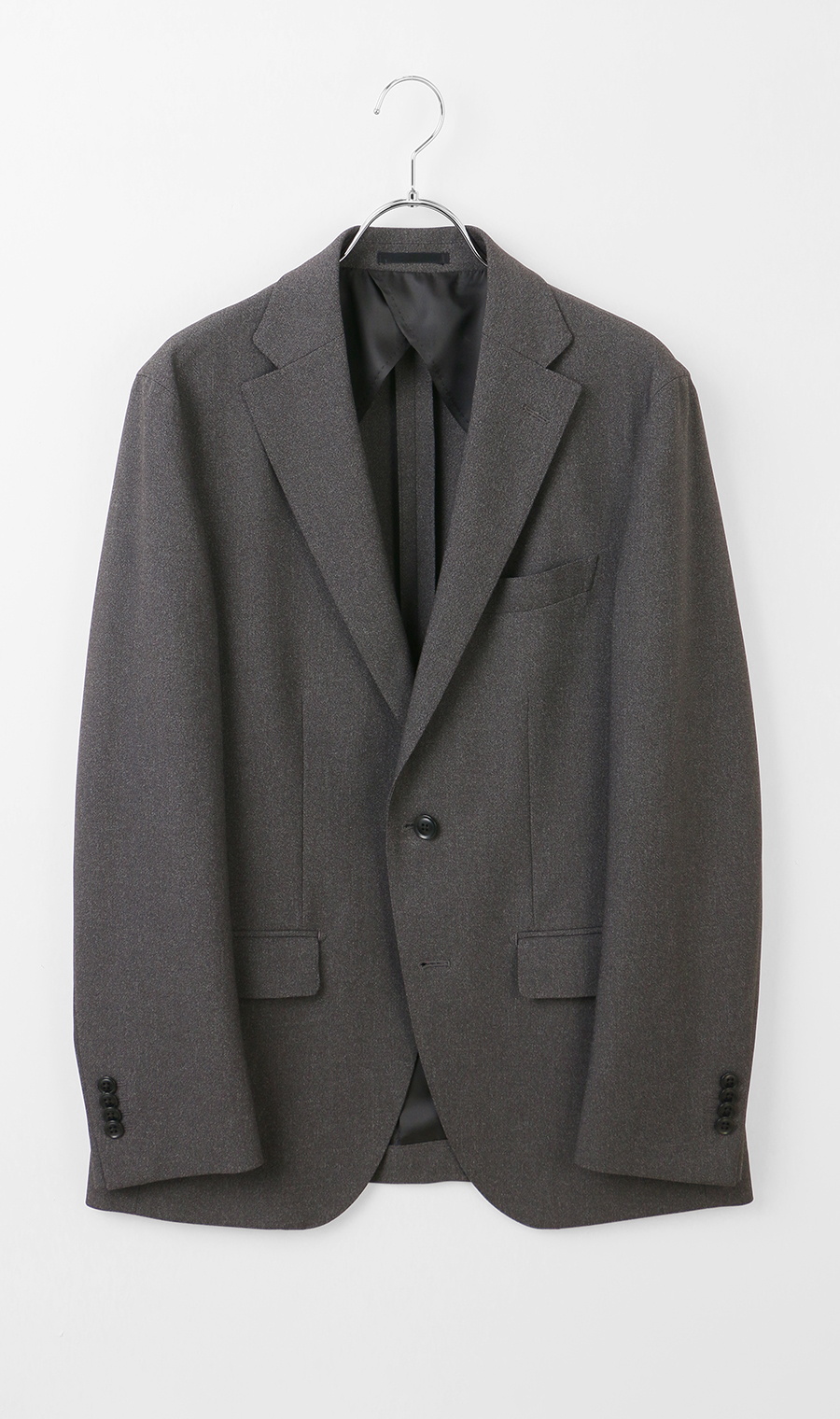 スタイリッシュジャケット【ウォッシャブル】【乾燥機OK】【セットアップ着用可】 チャコール S