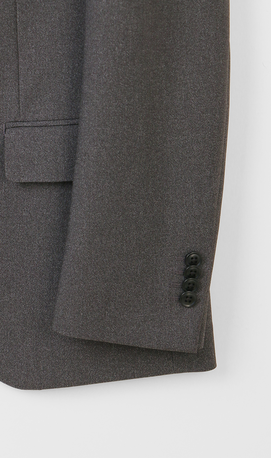 スタイリッシュジャケット【ウォッシャブル】【乾燥機OK】【セットアップ着用可】 チャコール S