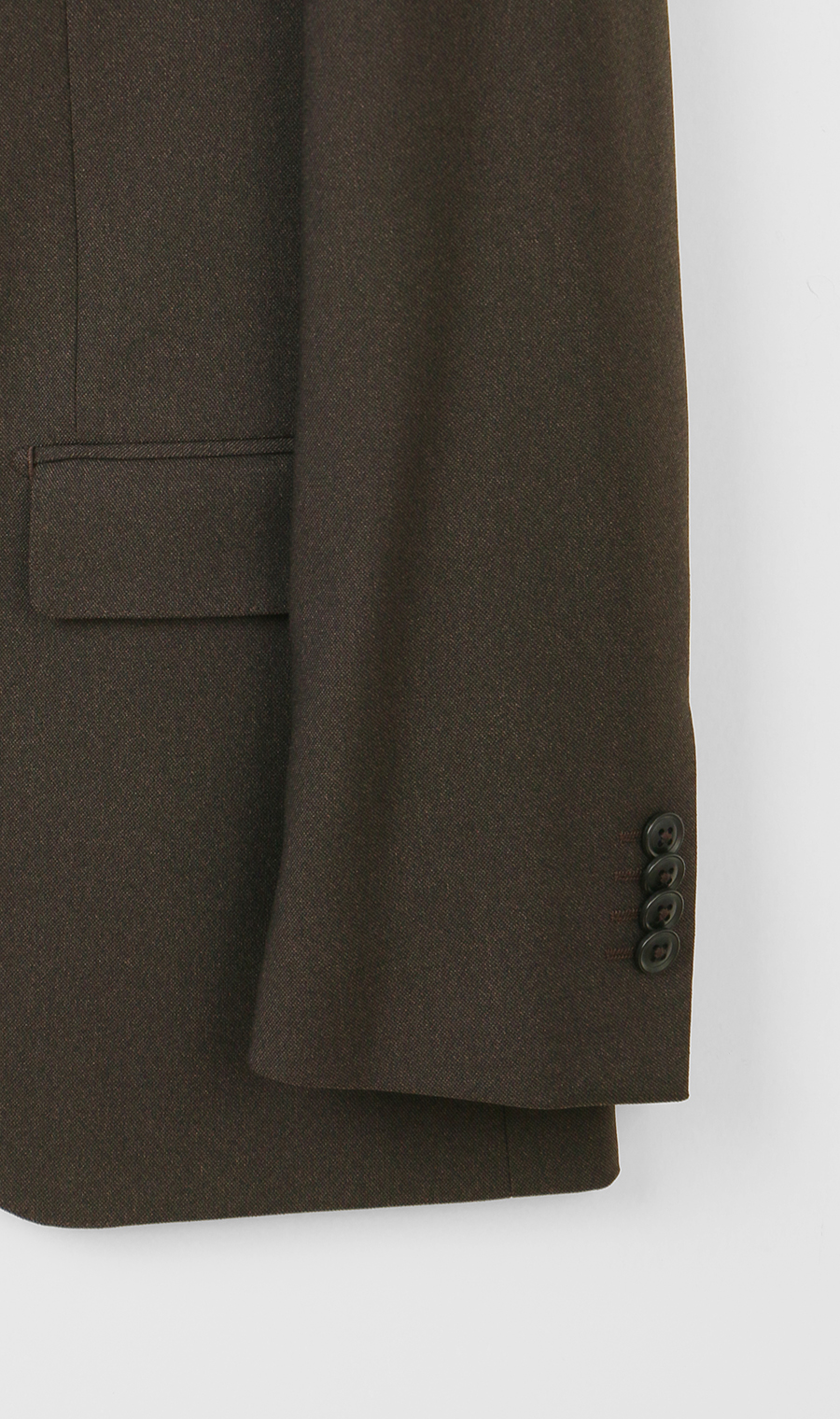 スタイリッシュジャケット【ウォッシャブル】【乾燥機OK】【セットアップ着用可】 ブラウン S