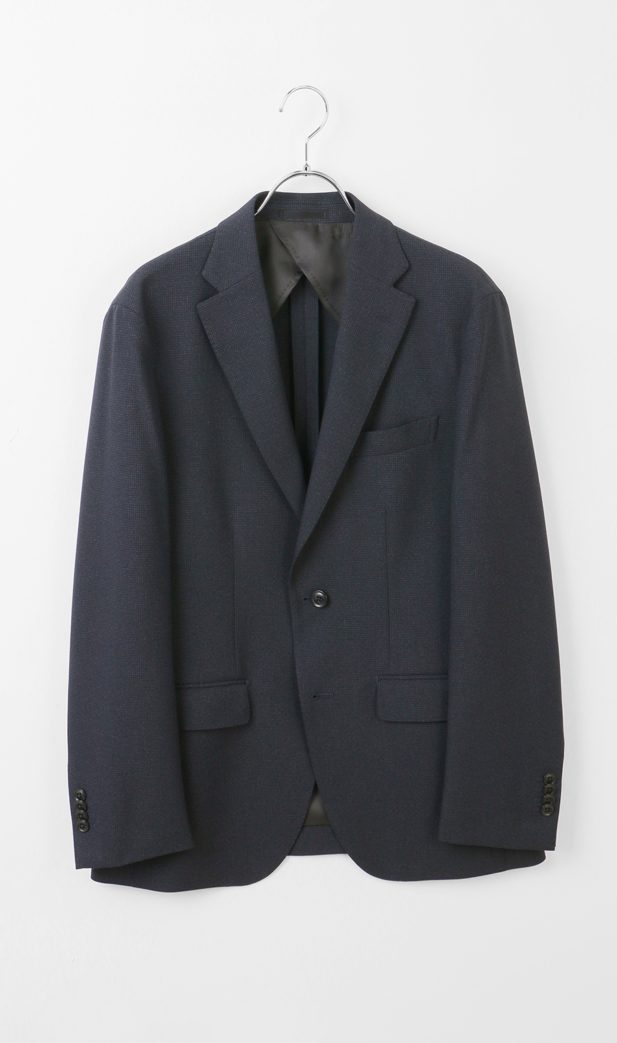 スタイリッシュジャケット【ウォッシャブル】【乾燥機OK】【セットアップ着用可】 ネイビー S