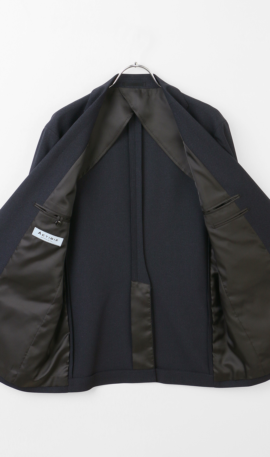 スタイリッシュジャケット【ウォッシャブル】【乾燥機OK】【セットアップ着用可】 ネイビー S