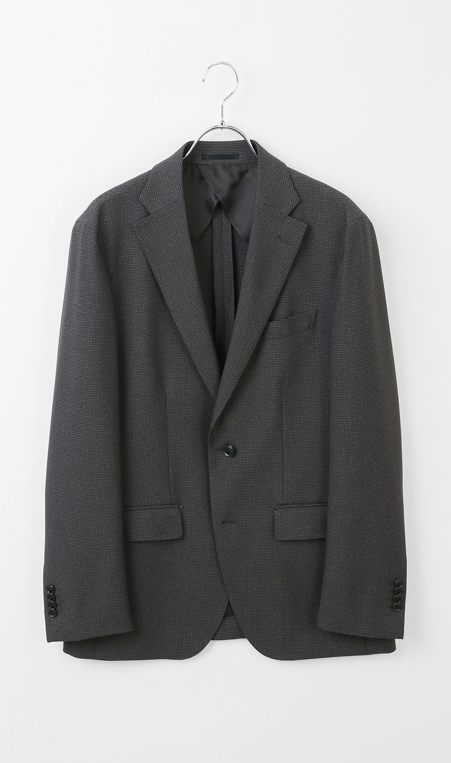 スタイリッシュジャケット【ウォッシャブル】【乾燥機OK】【セットアップ着用可】 チャコール S