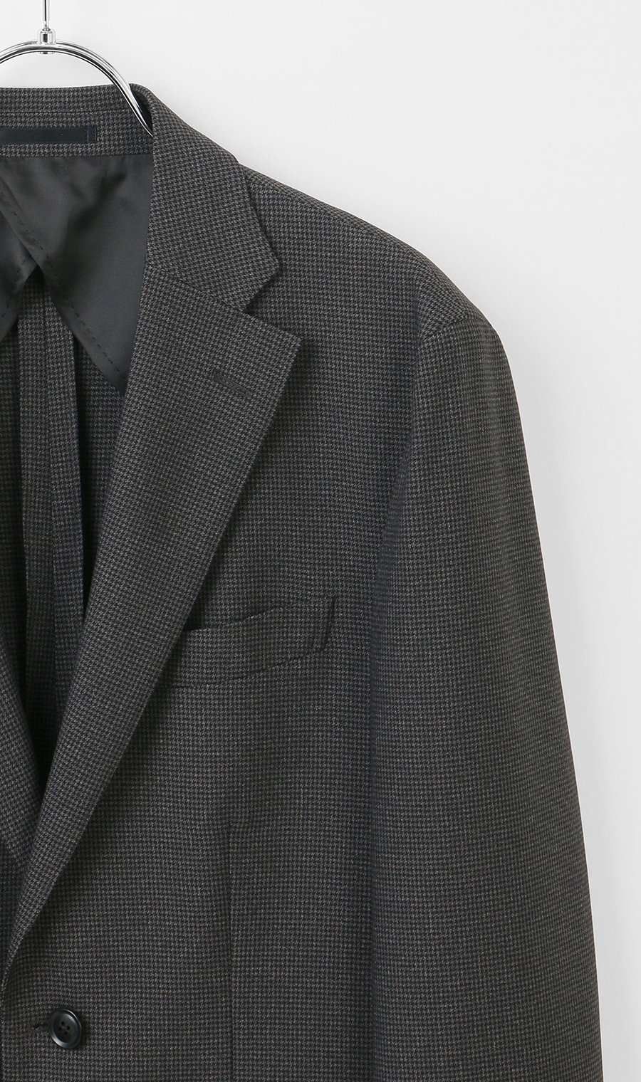 スタイリッシュジャケット【ウォッシャブル】【乾燥機OK】【セットアップ着用可】 チャコール S