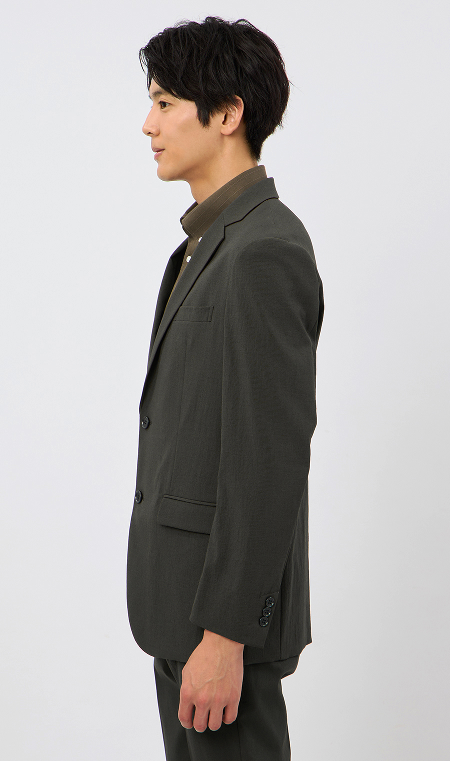 スタイリッシュジャケット【TEXBRID】【セットアップ対応】 ブラウン S