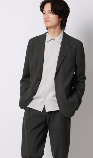 スタイリッシュジャケット【TRABEST Crepe】【セットアップ着用可】