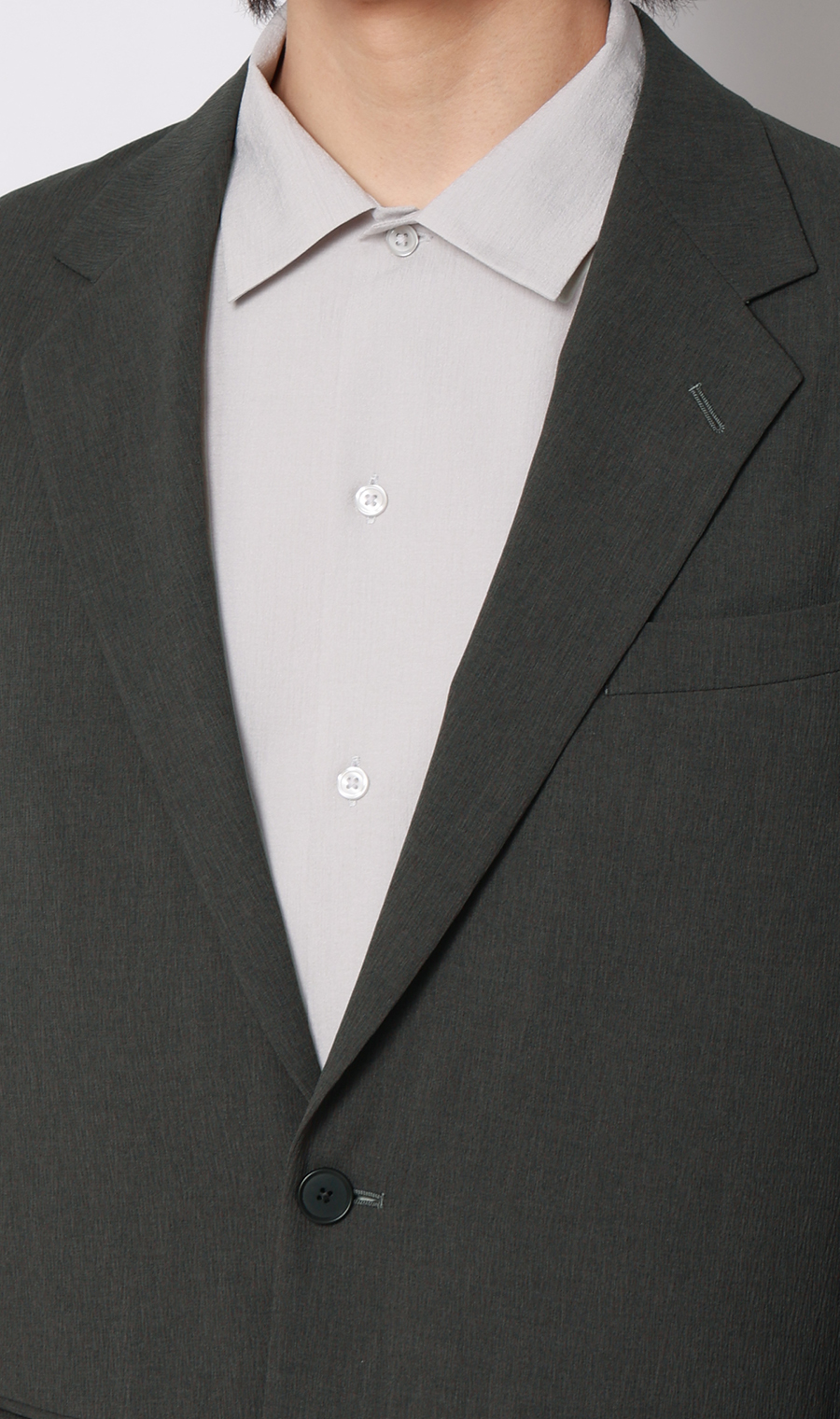 スタイリッシュジャケット【TRABEST Crepe】【セットアップ着用可】 チャコール S