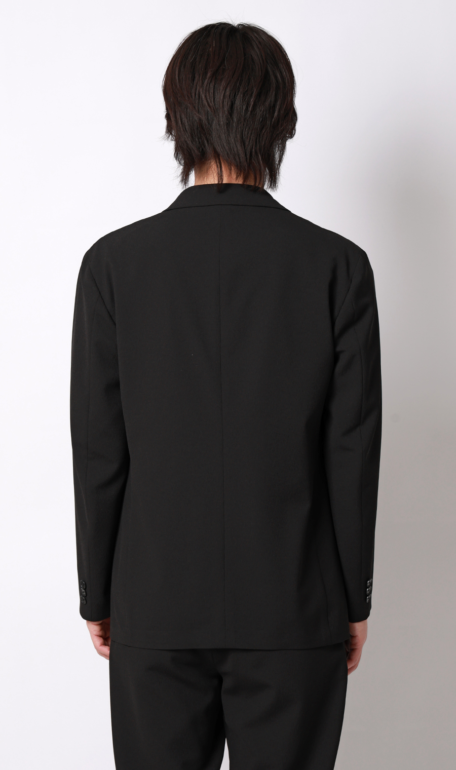 スタイリッシュジャケット【TRABEST Crepe】【セットアップ着用可】 ブラック S