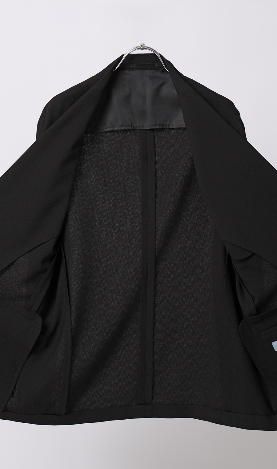 スタイリッシュジャケット【TRABEST Crepe】【セットアップ着用可】 ブラック S