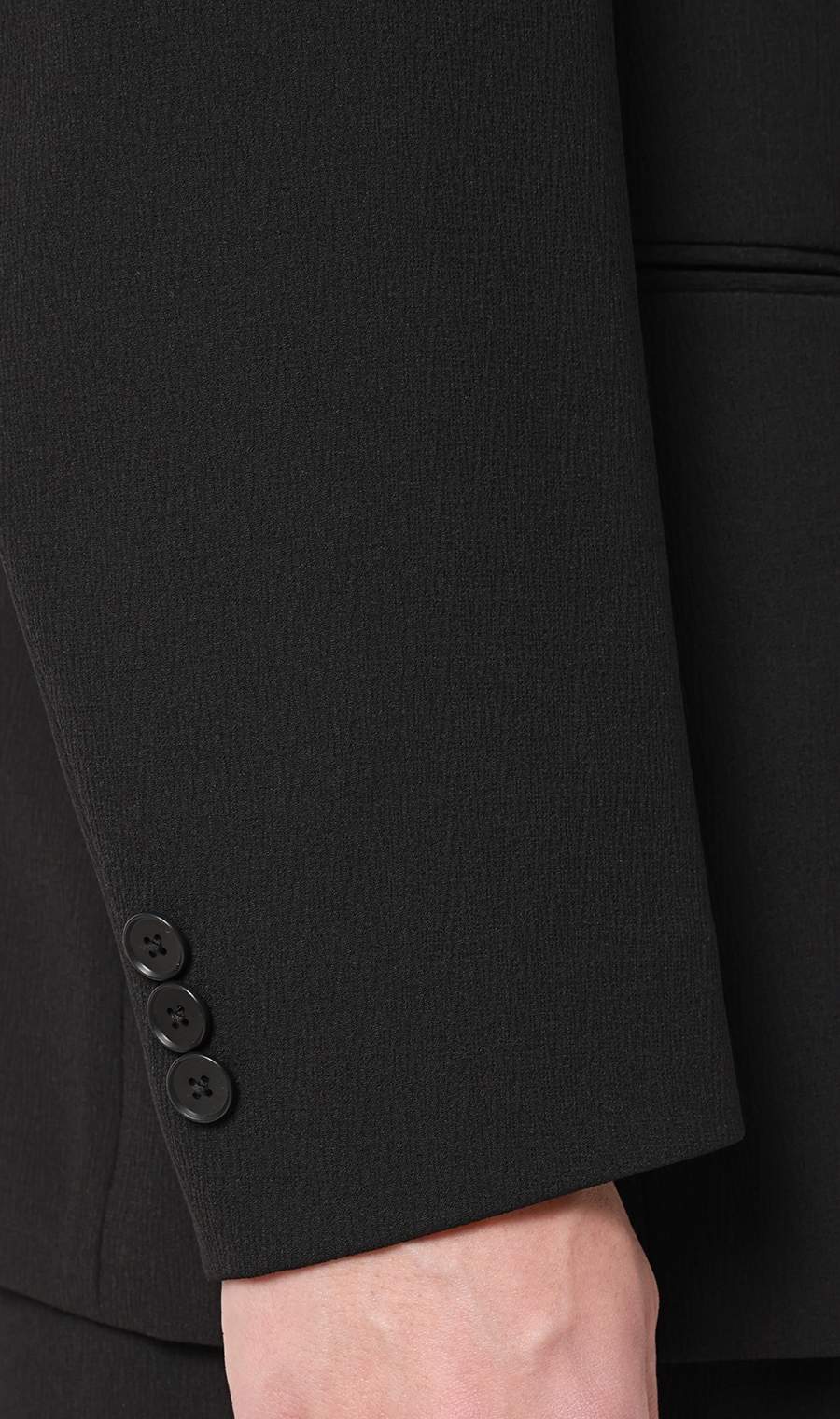 スタイリッシュジャケット【TRABEST Crepe】【セットアップ着用可】 ブラック S