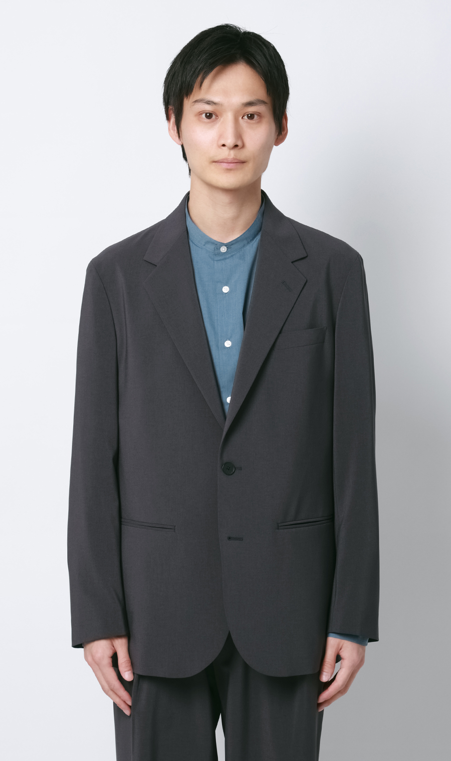 【週替わりSALE 】スタイリッシュジャケット【セットアップ着用可】 ブルーグレー S