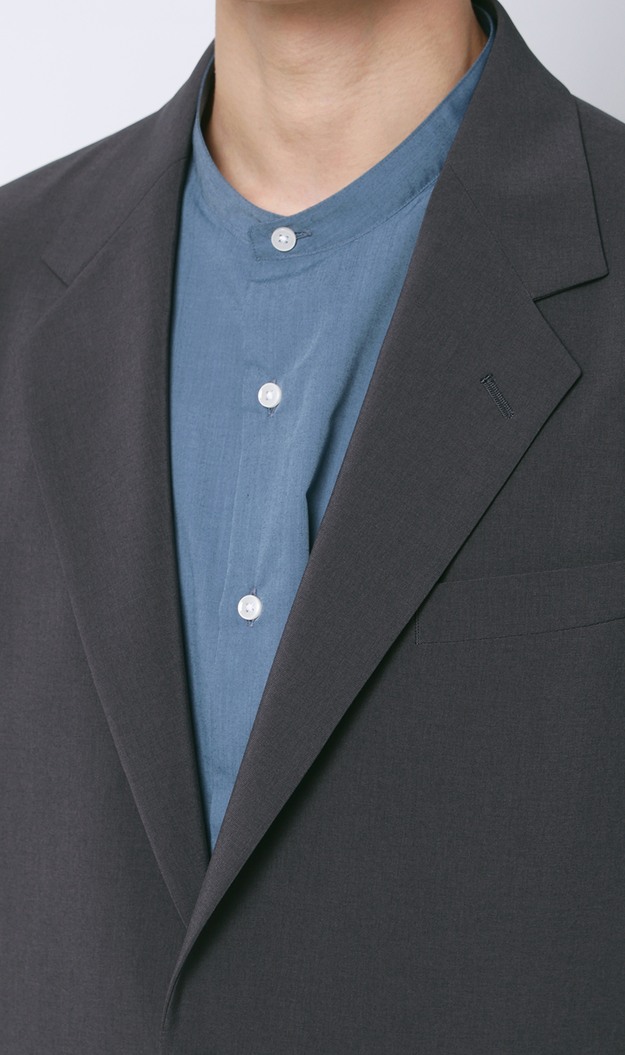 【週替わりSALE 】スタイリッシュジャケット【セットアップ着用可】 ブルーグレー S