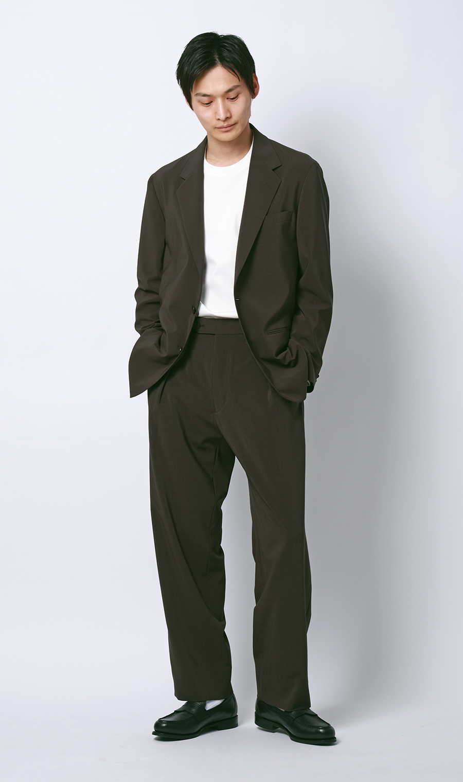 【週替わりSALE 】スタイリッシュジャケット【セットアップ着用可】 ブラウン S