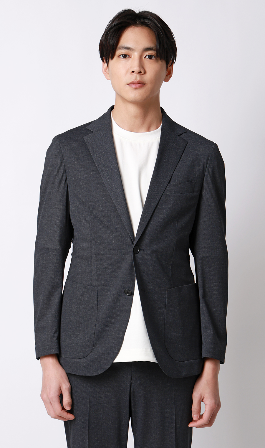 スタイリッシュジャケット【超軽量】【セットアップ着用可】 ネイビー M