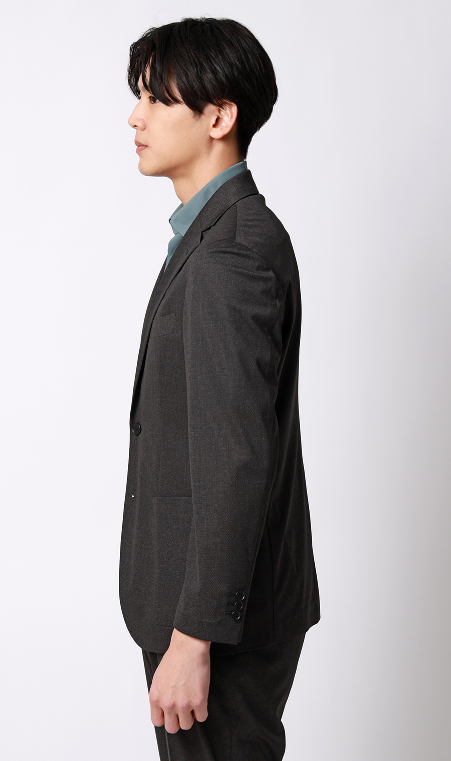スタイリッシュジャケット【超軽量】【セットアップ着用可】 チャコール M