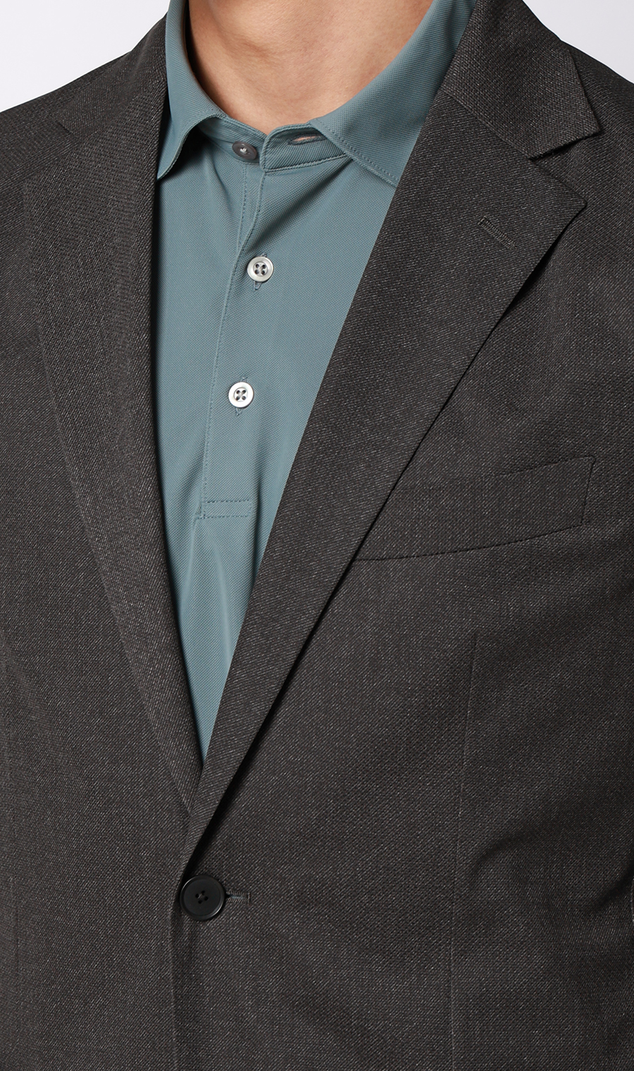 スタイリッシュジャケット【超軽量】【セットアップ着用可】 チャコール M