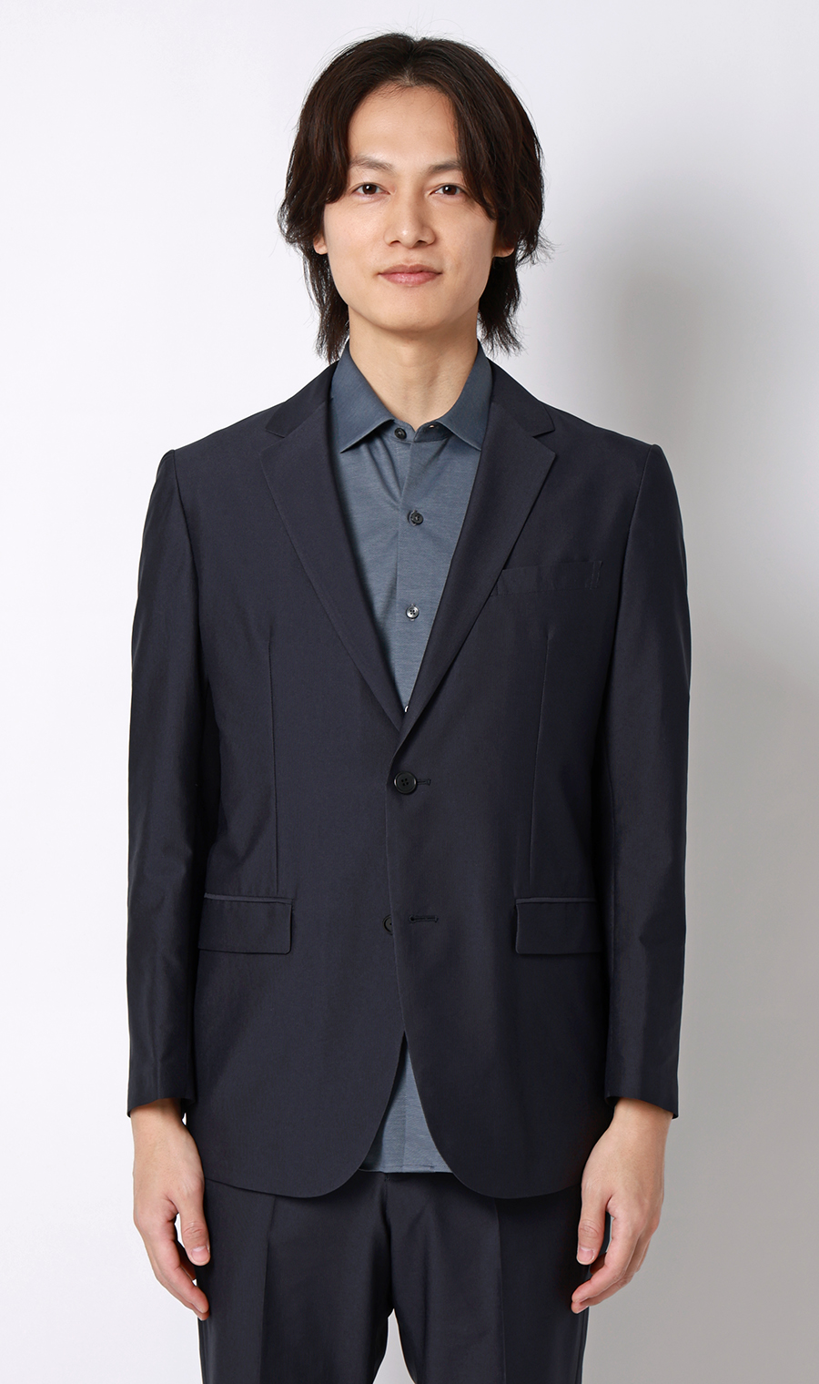 スタイリッシュジャケット【超軽量】【TEXBRID】【セットアップ着用可】 ネイビー M