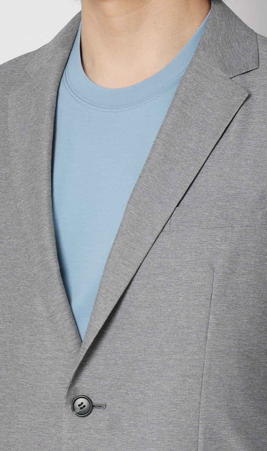 スタイリッシュジャケット【超軽量】【TEXBRID】【セットアップ着用可】 ライトグレー M