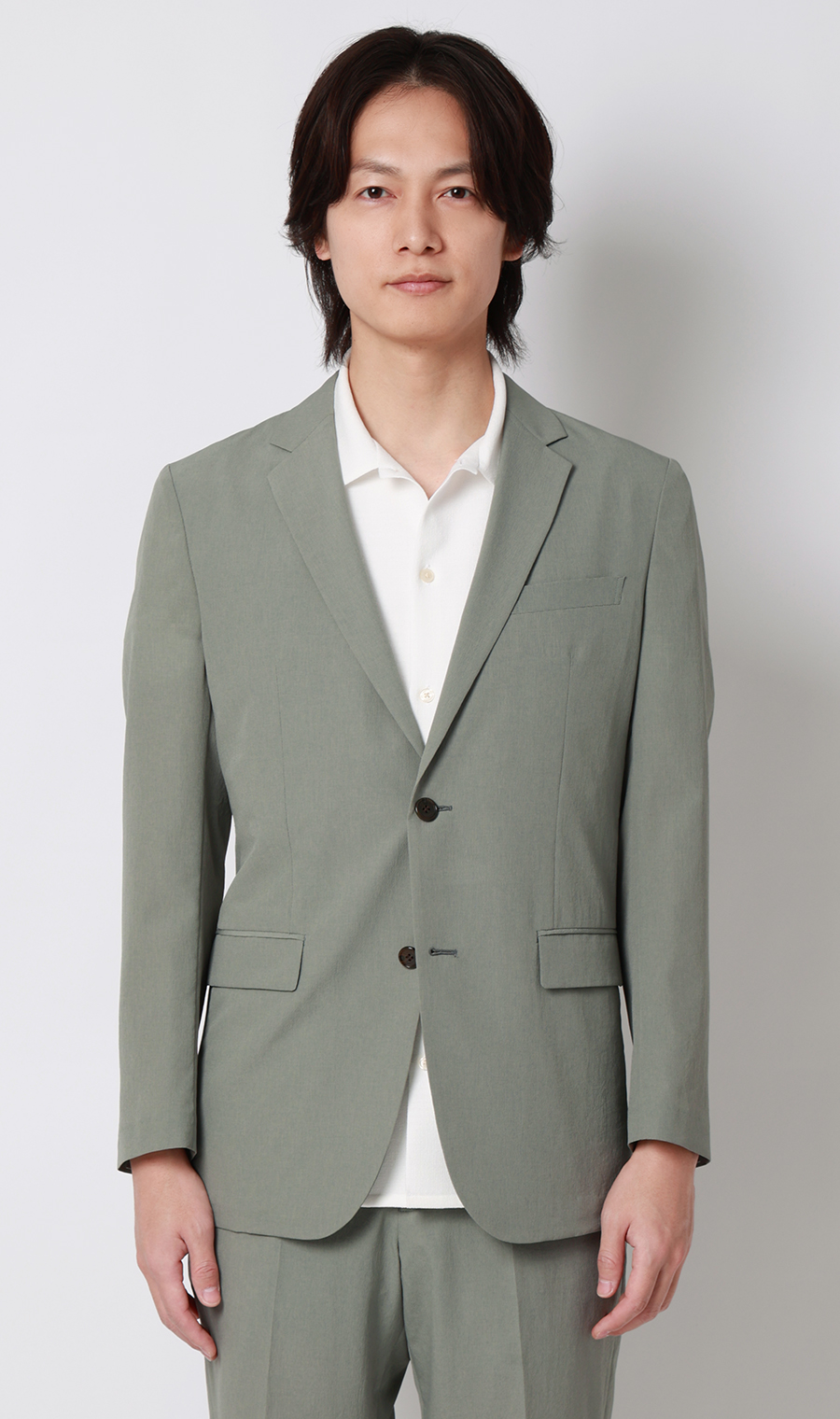 スタイリッシュジャケット【超軽量】【セットアップ着用可】 グリーン M