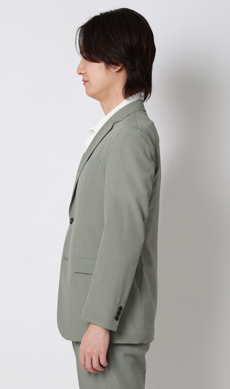 スタイリッシュジャケット【超軽量】【セットアップ着用可】 グリーン M