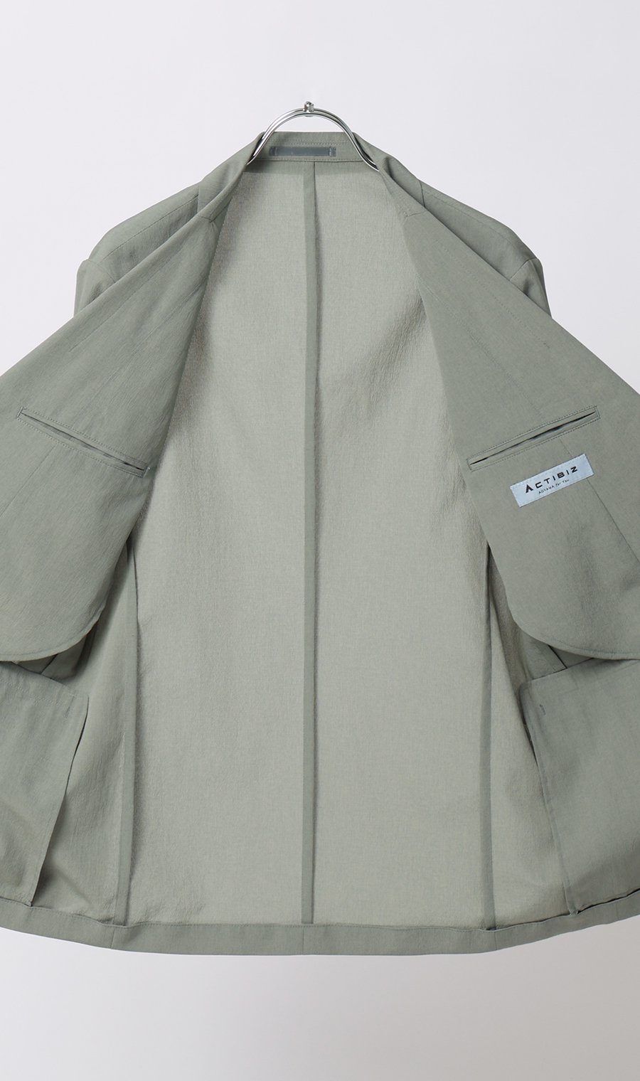 スタイリッシュジャケット【超軽量】【セットアップ着用可】 グリーン M