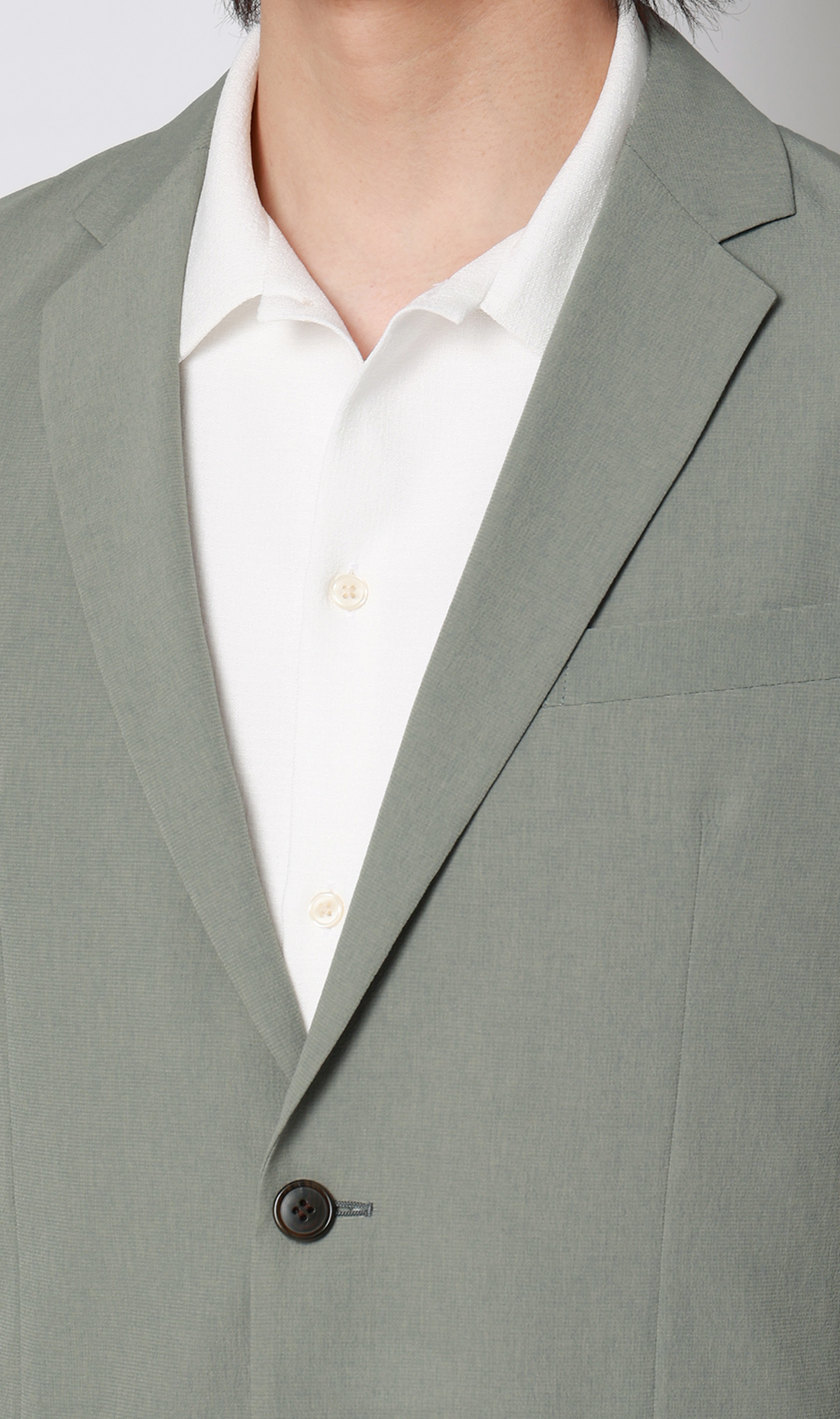 スタイリッシュジャケット【超軽量】【セットアップ着用可】 グリーン M